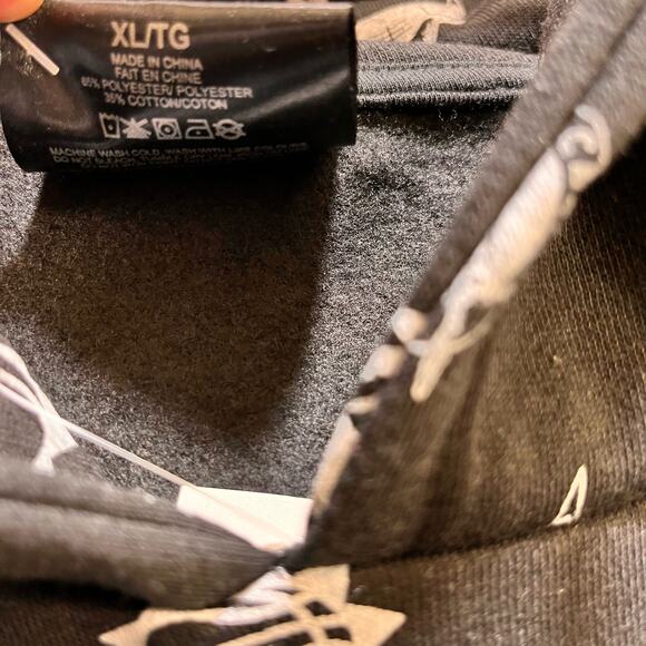 NBA Basketball Team Logo Hoodie Black Sweatshirt - Picture 5 of 8